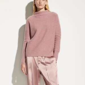 Vince Plush Cashmere Funnel-Neck Sweater Women's Size M